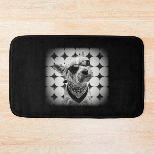 Item preview, Cute Westie dog Wearing Sunglasses and Bandana Modern Vintage Portrait designed and sold by HYPNK.