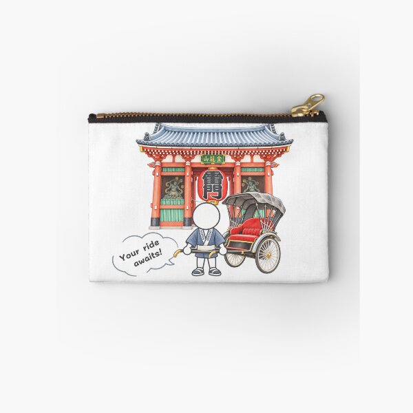 Item preview, Asakusa Kaminarimon Gate Rickshaw - Tokyo Jinrikisha Travel Pictogram designed and sold by japan-picto.
