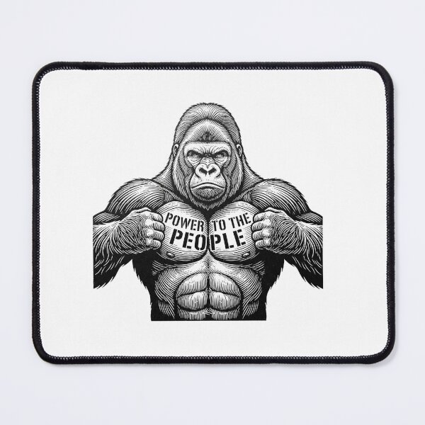 Item preview, Power to the People Gorilla Quote Artwork designed and sold by Owcomm.
