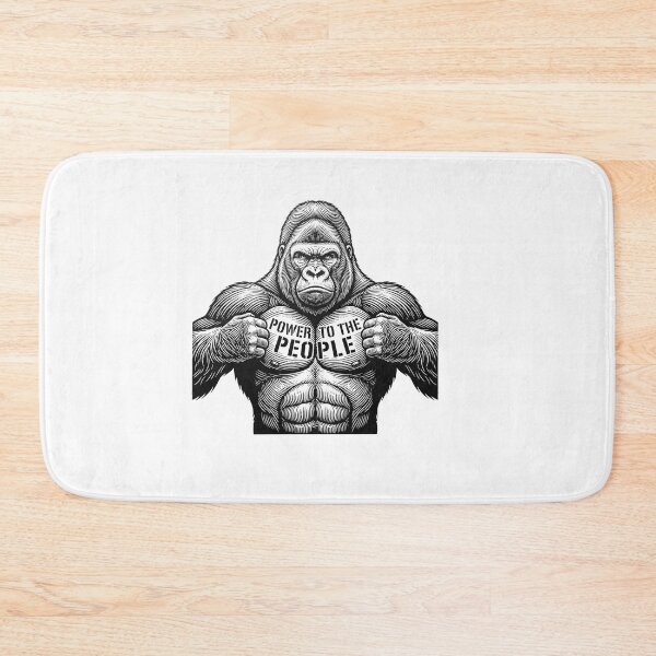 Item preview, Power to the People Gorilla Quote Artwork designed and sold by Owcomm.