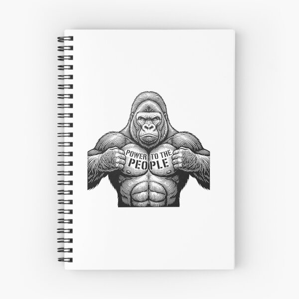 Item preview, Power to the People Gorilla Quote Artwork designed and sold by Owcomm.