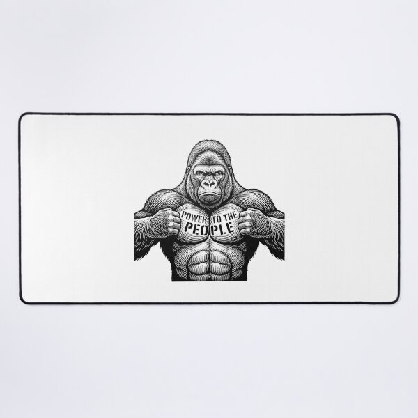 Item preview, Power to the People Gorilla Quote Artwork designed and sold by Owcomm.