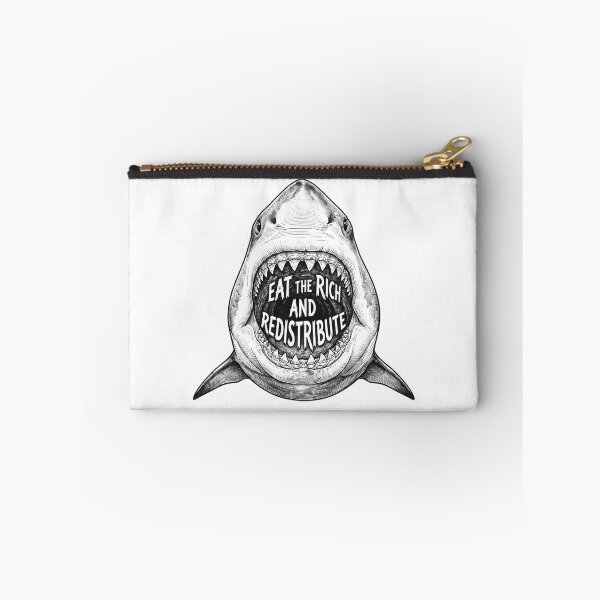 Item preview, Eat The Rich And Redistribute Shark Quote designed and sold by Owcomm.