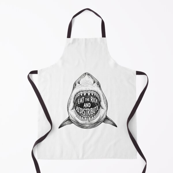 Item preview, Eat The Rich And Redistribute Shark Quote designed and sold by Owcomm.