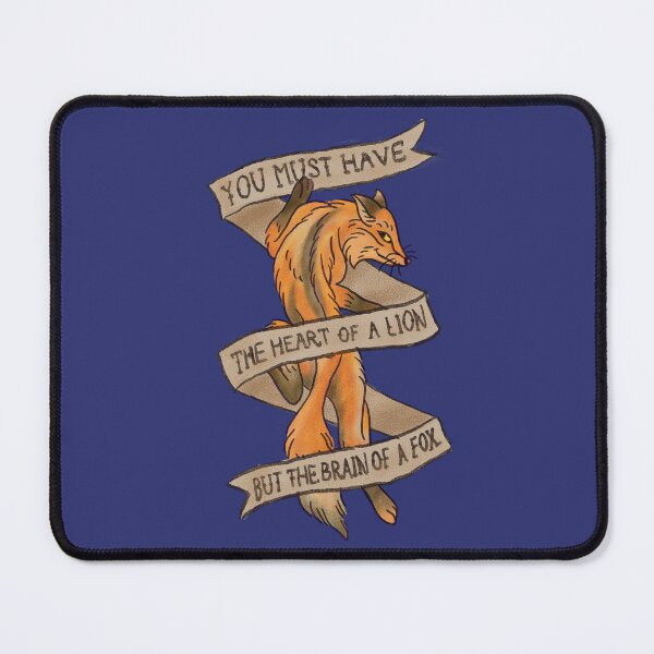 Item preview, heart of a lion, brain of a fox designed and sold by remerasnerdas.