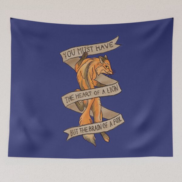 Item preview, heart of a lion, brain of a fox designed and sold by remerasnerdas.