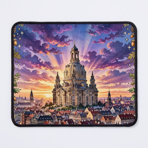 Item preview, Germany — Dresden Frauenkirche: Violet Evening designed and sold by DibujandoPorfa.