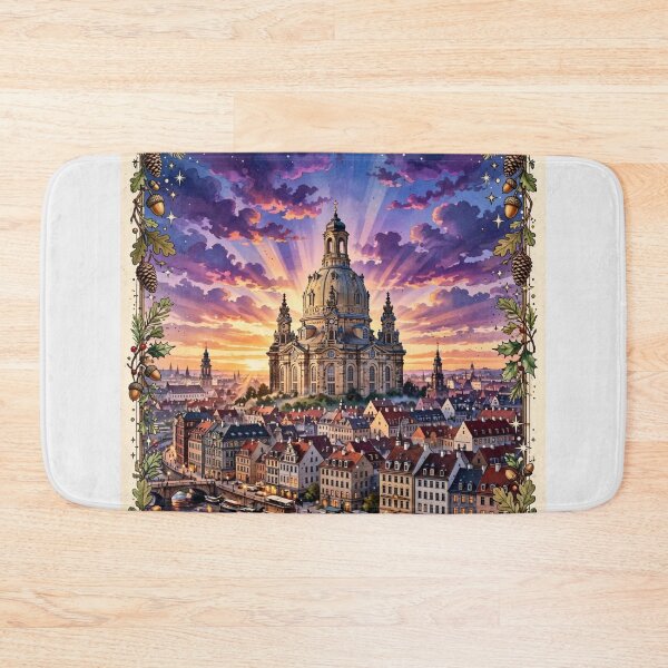 Item preview, Germany — Dresden Frauenkirche: Violet Evening designed and sold by DibujandoPorfa.