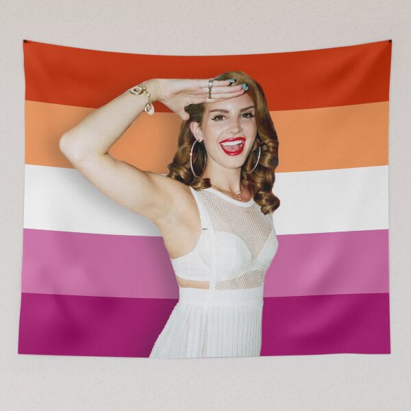 Item preview, Bandera lesbiana de Lana del Rey designed and sold by SpaghettiMoose.