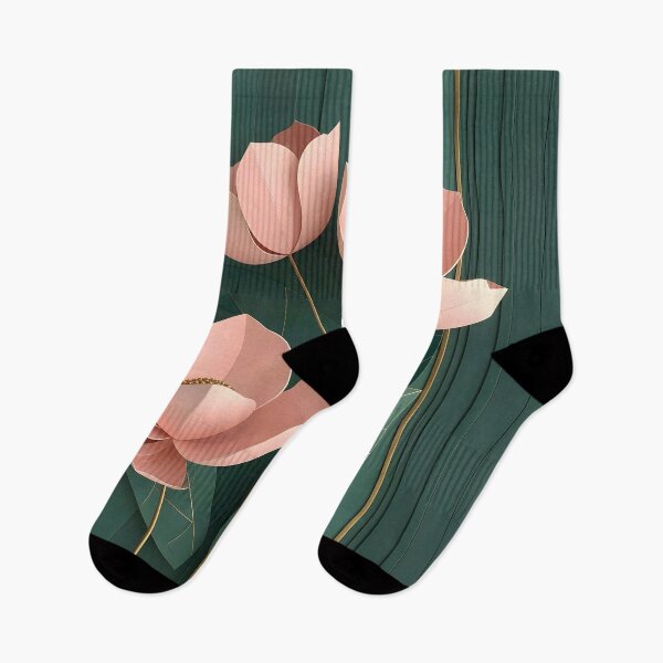 Item preview, Elegant Blossoms on Green Background designed and sold by Vicky Brago-Mitchell®.
