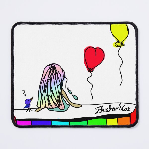Item preview, Sitting with Balloons Rainbow life designed and sold by BluePhoenixCat.