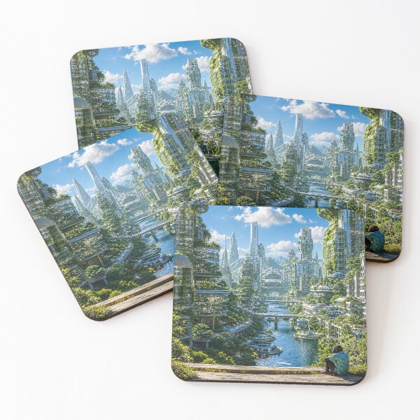 Item preview, Green Metropolis Overlook designed and sold by KGOart.