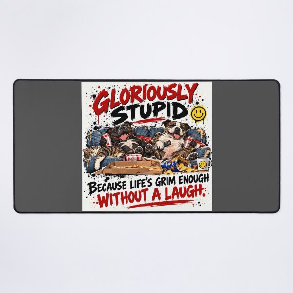 Item preview, Gloriously Stupid – Life’s Grim Enough Without a Laugh designed and sold by Hornace88studio.