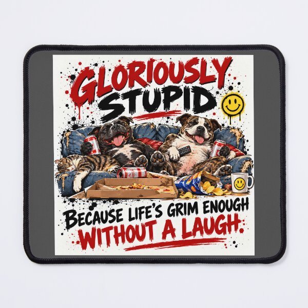 Item preview, Gloriously Stupid – Life’s Grim Enough Without a Laugh designed and sold by Hornace88studio.