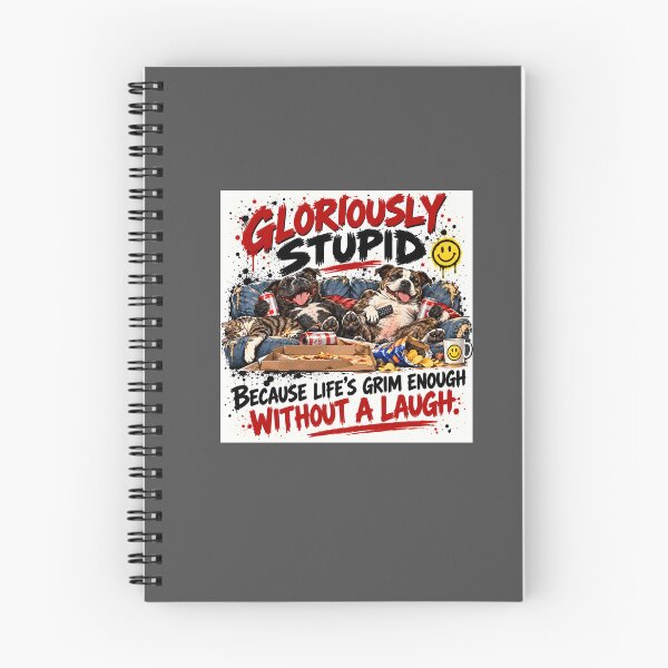 Item preview, Gloriously Stupid – Life’s Grim Enough Without a Laugh designed and sold by Hornace88studio.