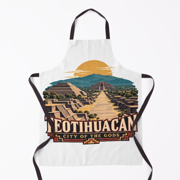 Item preview, Teotihuacán — City of the Gods — Vintage Mexico Travel Poster designed and sold by Past in Threads.