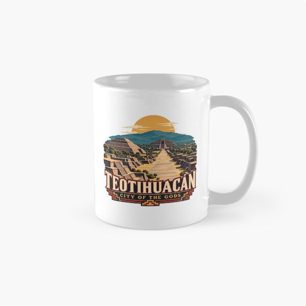 Item preview, Teotihuacán — City of the Gods — Vintage Mexico Travel Poster designed and sold by Past in Threads.
