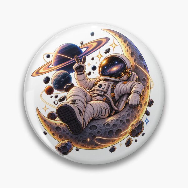 Item preview, Cosmic Astronaut on the Moon designed and sold by DOCHEC.