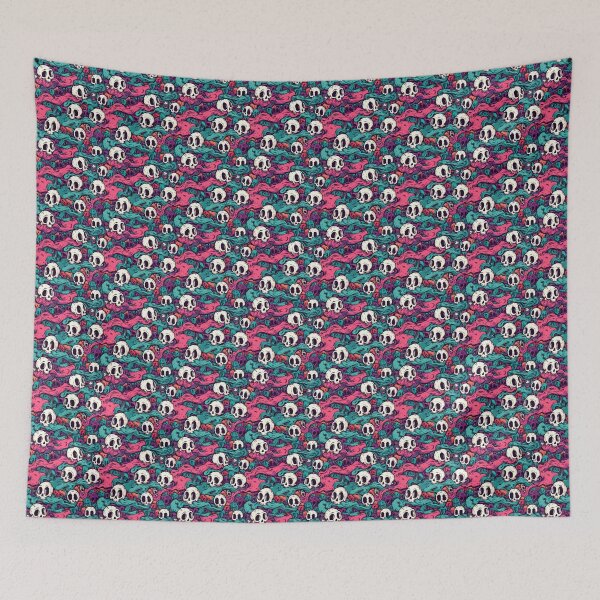 Item preview, Spooky Cartoon Skulls Street Style Pattern designed and sold by Derek Gillette.