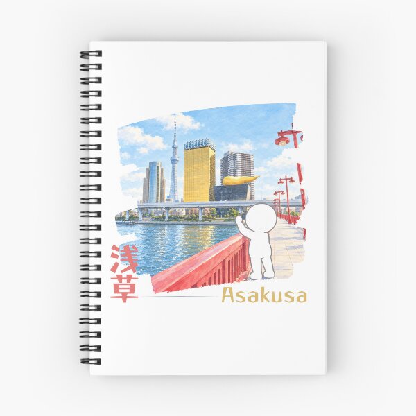 Item preview, Asakusa Tokyo Skyline Photography - Skytree Sumida River Pictogram designed and sold by japan-picto.