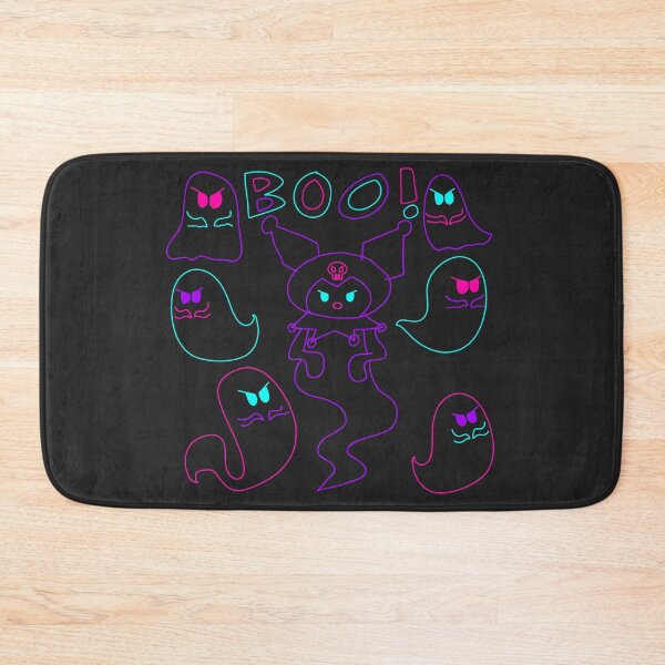 Item preview, Kuromi the Ghost (w/ Tail, Neon Outline) designed and sold by WolfWhispersShop.