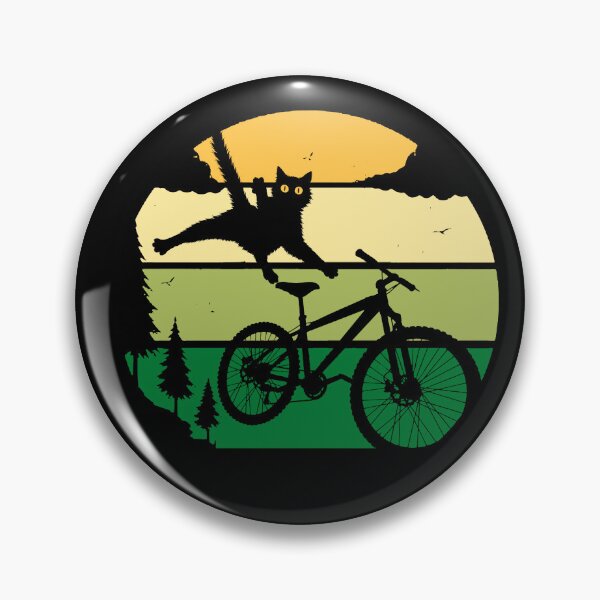 Item preview, Happy pet design: downhill MTB jumping cat #3 designed and sold by UrbanTRIP.