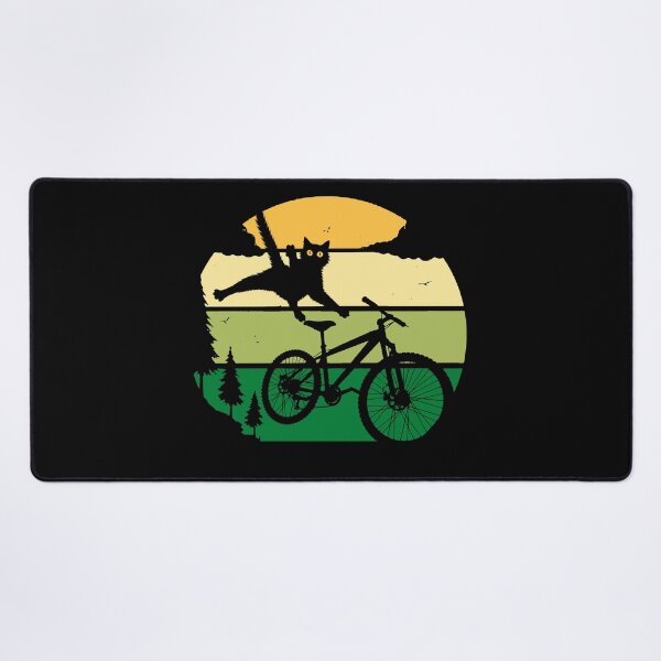 Item preview, Happy pet design: downhill MTB jumping cat #3 designed and sold by UrbanTRIP.