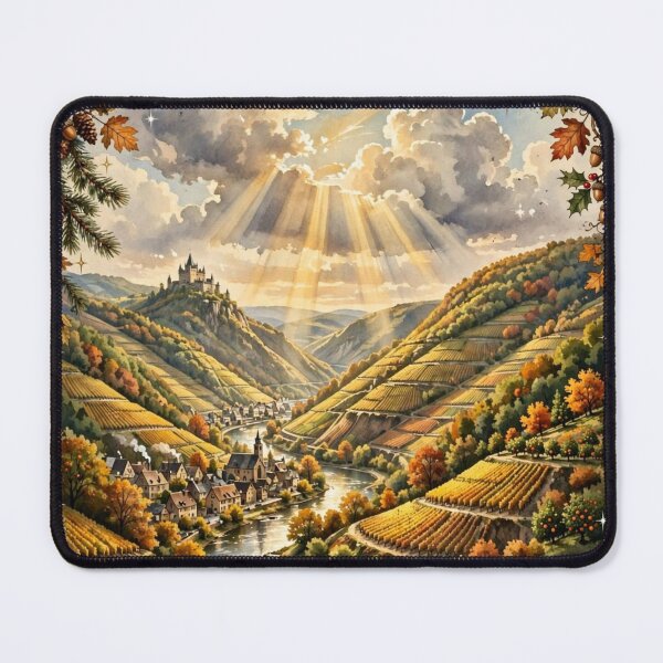 Item preview, Germany — Moselle Valley: Vineyards Beneath the Clouds designed and sold by DibujandoPorfa.