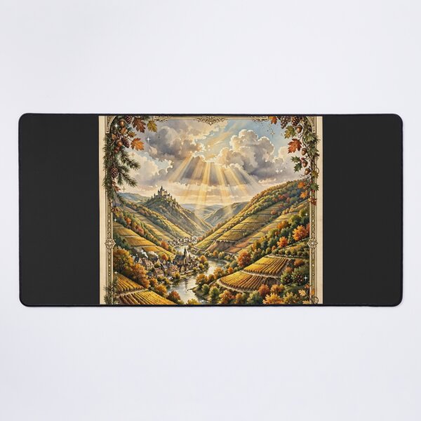 Item preview, Germany — Moselle Valley: Vineyards Beneath the Clouds designed and sold by DibujandoPorfa.