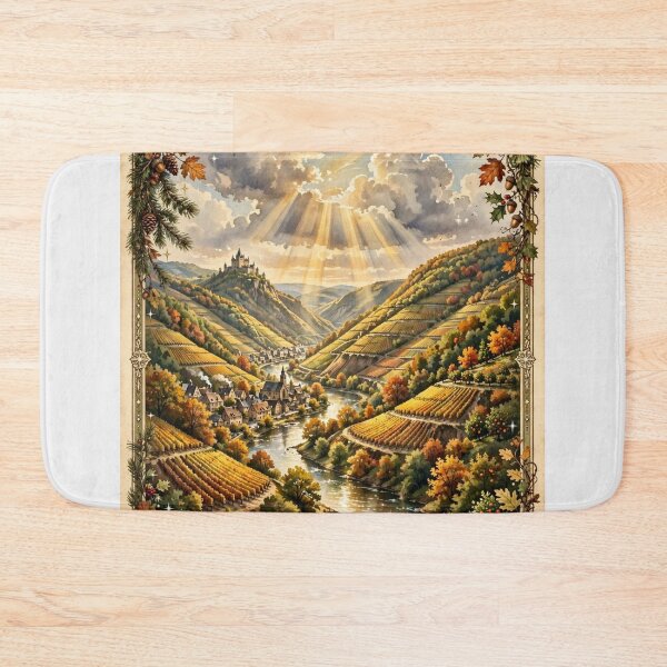 Item preview, Germany — Moselle Valley: Vineyards Beneath the Clouds designed and sold by DibujandoPorfa.