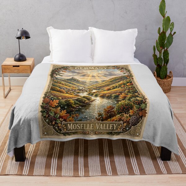 Item preview, Germany — Moselle Valley: Vineyards Beneath the Clouds designed and sold by DibujandoPorfa.