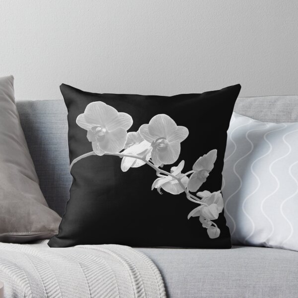 Item preview, Gorgeous Orchid Flower Black White Phalaenopsis Shapes Mania designed and sold by Shapes-Mania.