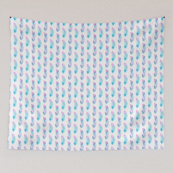 Item preview, Blue Watercolored Featherdesign © hatgirldesign.de designed and sold by hatgirldesign.