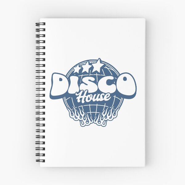 Item preview, DISCO HOUSE - Flaming Discoball (navy) designed and sold by Discothreadz.