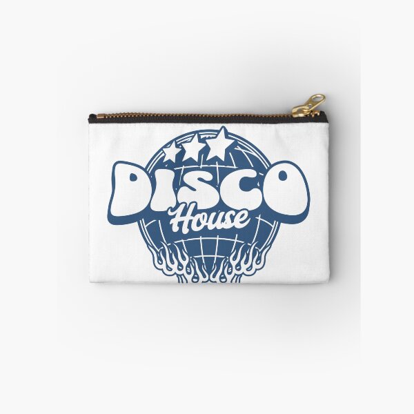 Item preview, DISCO HOUSE - Flaming Discoball (navy) designed and sold by Discothreadz.