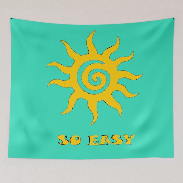 Item preview, So Easy – Sun Symbol Typography Art designed and sold by Audra-studio.