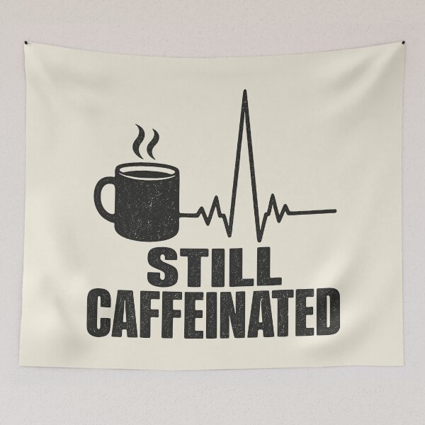 Item preview, Still Caffeinated Coffee Heartbeat Design designed and sold by fadilow.