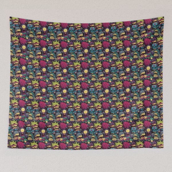 Item preview, Grotesque Cartoon Monster Graffiti Style Pattern designed and sold by Derek Gillette.