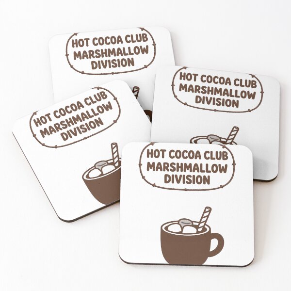 Item preview, Hot Cocoa Club Marshmallow Division Cozy Winter Shirt designed and sold by KERK Art and Design.