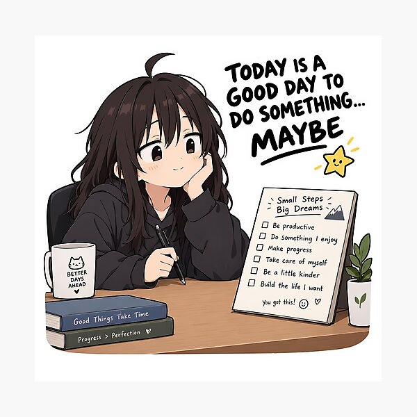 Item preview, Today Is A Good Day To Do Something... Maybe designed and sold by katerynaS99.