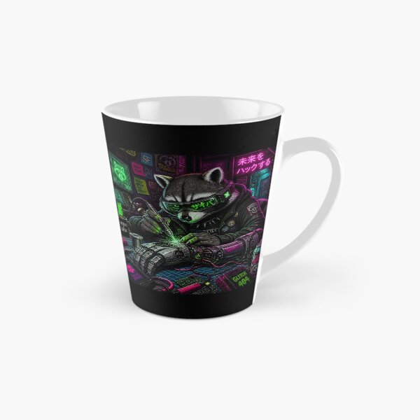 Item preview, Cyberpunk Hacker Raccoon Glitch Cybernetic Frame Graphic designed and sold by LazyDayzCo.