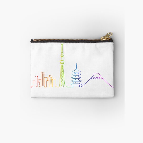 Item preview, Japan Skyline Rainbow Line Art - Tokyo Skytree & Mount Fuji Outline designed and sold by japan-picto.