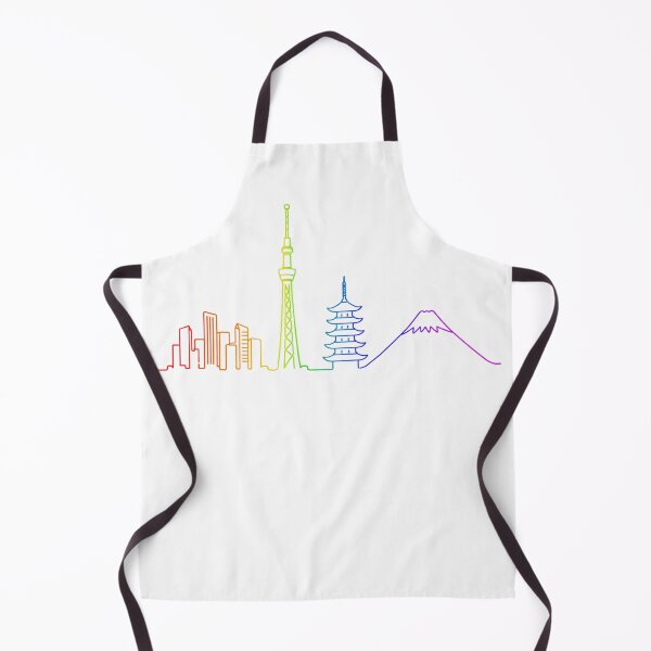 Item preview, Japan Skyline Rainbow Line Art - Tokyo Skytree & Mount Fuji Outline designed and sold by japan-picto.
