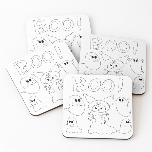 Item preview, Kuromi the Ghost (w/ Fluffbottom, Black Outline) designed and sold by WolfWhispersShop.