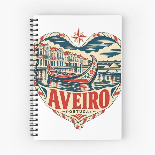 Item preview, Aveiro Portugal Travel Souvenir Nautical Woodcut Heart designed and sold by VisualArtsOasis.
