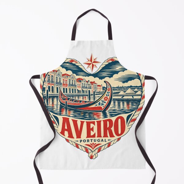 Item preview, Aveiro Portugal Travel Souvenir Nautical Woodcut Heart designed and sold by VisualArtsOasis.