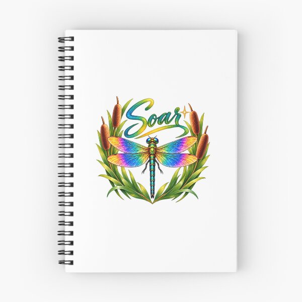 Item preview, Soar — Rainbow Dragonfly with Cattails designed and sold by Penbrook Farms.