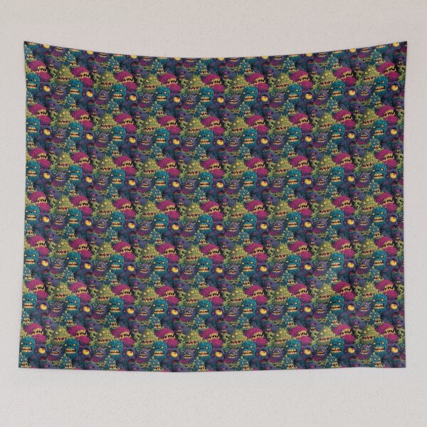 Item preview, Grotesque Cartoon Monster Graffiti Style Pattern designed and sold by Derek Gillette.