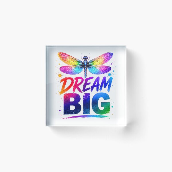 Item preview, 'Dream Big' Motivational Quote - Inspirational Design With Firefly designed and sold by DEC02.