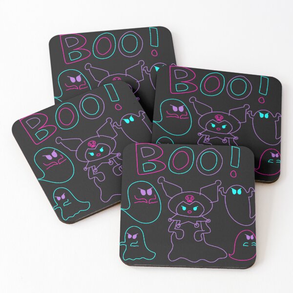 Item preview, Kuromi the Ghost (w/ Fluffbottom, Neon Outline) designed and sold by WolfWhispersShop.